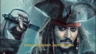 Deku as Jack Sparrow