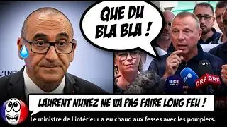 Laurent Nuñez gets ROASTED by furious firefighters.
