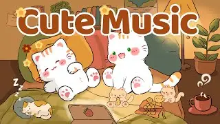 Cute Music 🍟🥐Lofi Kitty ☕2 Hour Cafe Song 🍓🌷Stream cafe☕ cute & relaxing 🎶 Make Your Day Better
