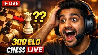 🔥 Zero Theory, Full Drama! 300 Elo Chess Live #ChessLive #Lichess #FirstLiveStream #smartavani