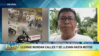 Intensas lluvias inundan Tarapoto y arrastran vehículos tras colapso del drenaje pluvial