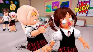 Lucy gets Her Head SHAVED BALD by a Classmate ✂️ Roblox Roleplay
