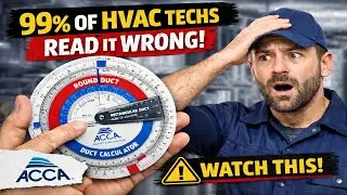 99% of HVAC Techs Read the ACCA Duct Calculator WRONG &mdash; Don&rsquo;t Be One of Them&rdquo;