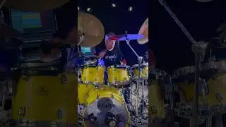 Experimenting with some stacked cymbals #drums #drummer