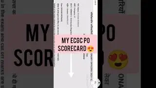 My ECGC PO scorecard Shivani keswani #shorts #viral #trending #ytshorts #motivation
