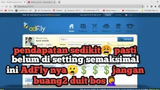 setting AdFly untuk bayaran tertinggi ! - short link trik | awas nyesel loh 😂