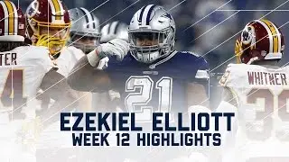 Ezekiel Elliott's 2 TD Day! | Redskins vs. Cowboys | NFL Week 12 Player Highlights