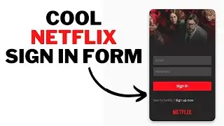 Build Cool Netflix Sign In Form Design Using HTML And CSS | Beginners Guide |