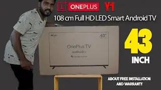 OnePlus Y1 108 cm (43 inch) Full HD LED Smart Android TV || Unboxing and Installation