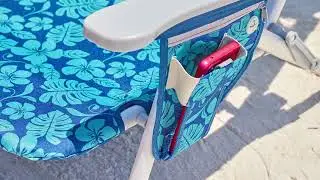 Paradise by Bliss  Folding Beach Chair with Accessories