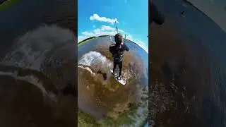 Мощный прыжок на flysurfer sonic4 #kite #kitesurfing #kiteflying