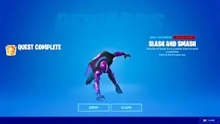How to unlock Prowler Skin & Slash and Smash Built-in Emote in Fortnite (All 7 Prowler Quests)