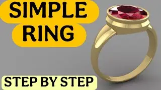 HOW TO MAKE A SIMPLE RING IN MATRIX 9.0 || AMIT CAD #jcad #rhino5 #amitcad #ring #mensrings #cad