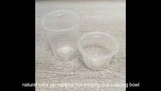 natural color pp hot drinking cup pudding bowl