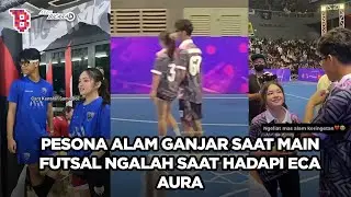 Momen kece Alam Ganjar main futsal, tetap ajak Eca Aura