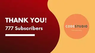 Thank You All 777 Subscribers!!!