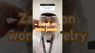 Zakah on worn jewelry #farishammadi