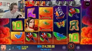 xQc insane luck in slots (+100k$)