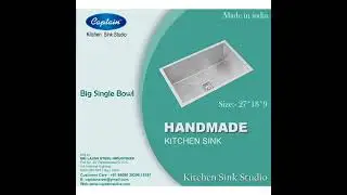 MADE IN INDIA HANDMADE KITCHEN SINK NEW SIZE SINGLE BOWL