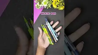 Diy Waste Pen Craft Idea #shorts #wastematerialcraft