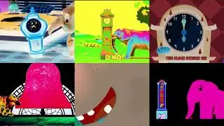 HICKORY DICKORY DOCK ~ 5 ELEPHANTS VS 1 HIPPO | PARTY CRASH OVER EFFECTS HALLUCINATIONS