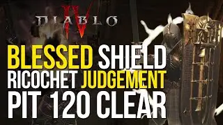 DIABLO 4 PIT 120 CLEAR | PALADIN BLESSED SHIELD EVADE