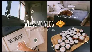 Weekend vlog 🧇: studying, lots of hobbies, chill days 