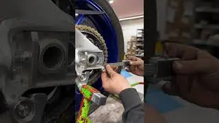 How often do you check the tension of your motorcycle chain? #motorcycle #bikelover #yamaha #mt10sp
