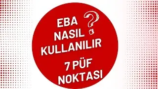 EBA Nasıl Kullanılır? Eba ile ilgili bilinmesi gerekenler