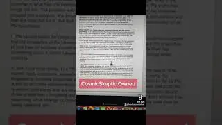 Cosmic Skeptic Owned‼️