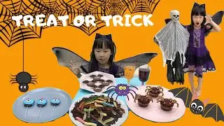 Halloween DIY Treat Or Trick | Chloe First Pretend Play