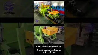 7 tons hydraulic decoiler with coil car hydraulic decoiler