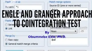 EViews: Engle and Granger Approach to Cointegration Test (Estimation and Interpretation)
