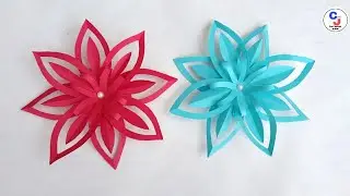Diwali decoration idea | Paper flower | paper craft | Diwali 2025