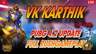 🔴PUBG 4.2 ROAR TO 12KD FULL RUSHPLAY #bgmilive #pubgshorts #shortsfeed #bgmilive #live #bgmi #tamil
