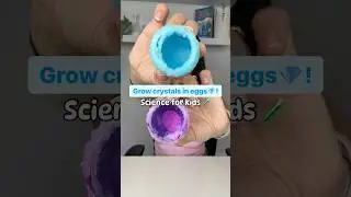 Science Easter activity for kids! Crystal egg geodes 🧪✨ #science forkids e