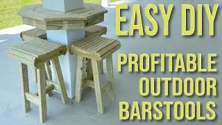 DIY Outdoor Bar Stools &ndash; Easy Build & HIGHLY Profitable to Sell