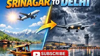 From Sunny Skies to Rain: Flying SXR to Delhi T3! (Dramatic Changes)