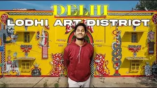 Lodhi Art District Wall Paintings ✨ In Delhi #lodhiartdistrict #delhivlog #wallpainting