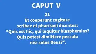 Evangelium secundum Lucam 5 - Caput V