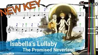 Isabella's Lullaby | The Promised Neverland | Violin SHEET MUSIC [With Fingerings] [Level 3] New Key