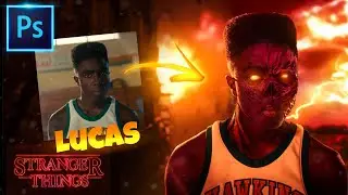 Photoshopping Lucas into VECNA | Stranger Things Edit | Photo manipulation | Photoshop Speed Art