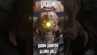 Doom Hunter Boss Fight Glory Kill - DOOM Eternal 👹 #doom #boss #fps #metal #demonslayer #shorts