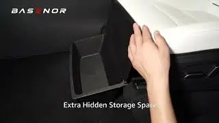 BASENOR 2025 Model Y Under Seat Storage Box: Effortless Upgrade for Enhanced Organization