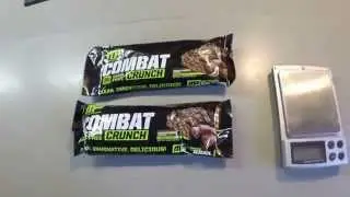 MusclePharm Combat Crunch Bars weight difference