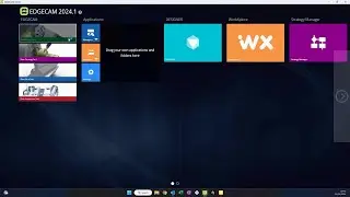 What to do after installing EDGECAM and restarting your computer.
