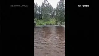 Stormy weather causes floods in southern norway