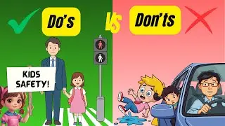 Правила безопасности для детей 🚦 Что можно делать ❌ Чего нельзя делать ✔️ | Безопасность детей на...