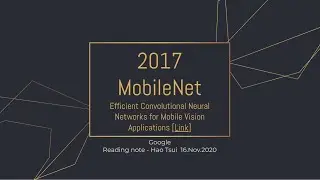 2017 MobileNet paper summary