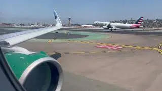 Full Power San Diego Takeoff - Airbus A321-271NX - Frontier Airlines - N609FR - KSAN-KDEN